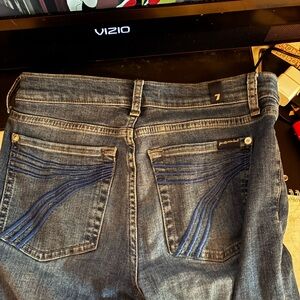 7 For All Mankind Denim Jeans with Stitch Detail